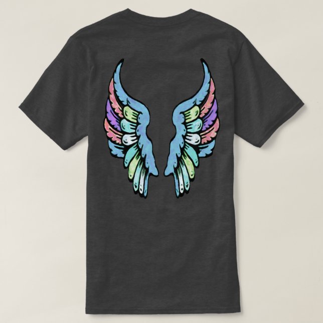 Painted Angel Wings T-Shirt (Design Back)