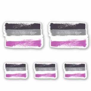 PAINTED ASEXUAL PRIDE FLAG