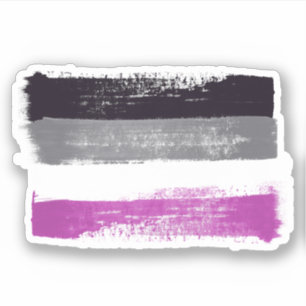 PAINTED ASEXUAL PRIDE FLAG