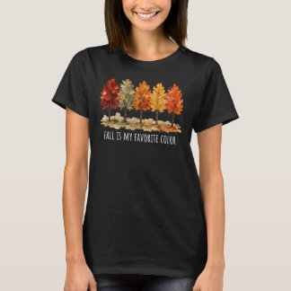 Painted Autumn Fall Is My Favourite Colour T-Shirt
