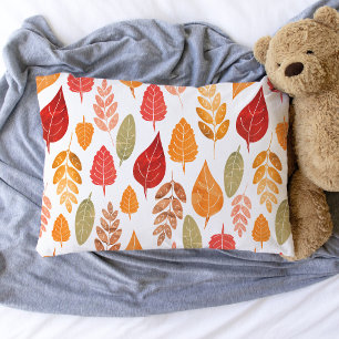 Painted Autumn Leaves Pattern Pillowcase