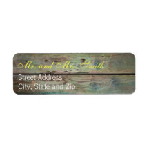 Painted Barnwood Address Labels