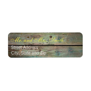 Painted Barnwood Address Labels