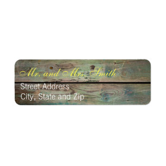 Painted Barnwood Address Labels