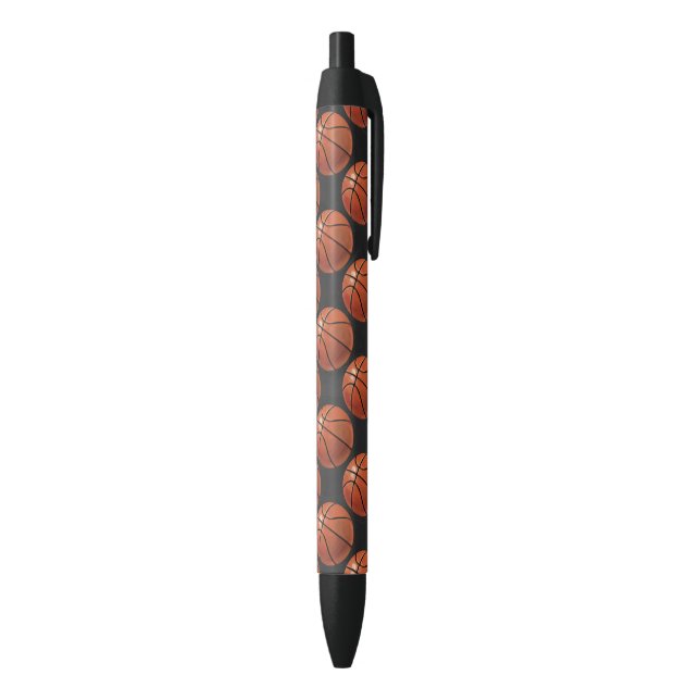 Painted Basketball Pattern Black Ink Pen (Bottom (Vertical))