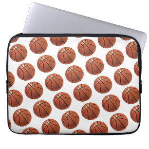 Painted Basketball Pattern Laptop Sleeve