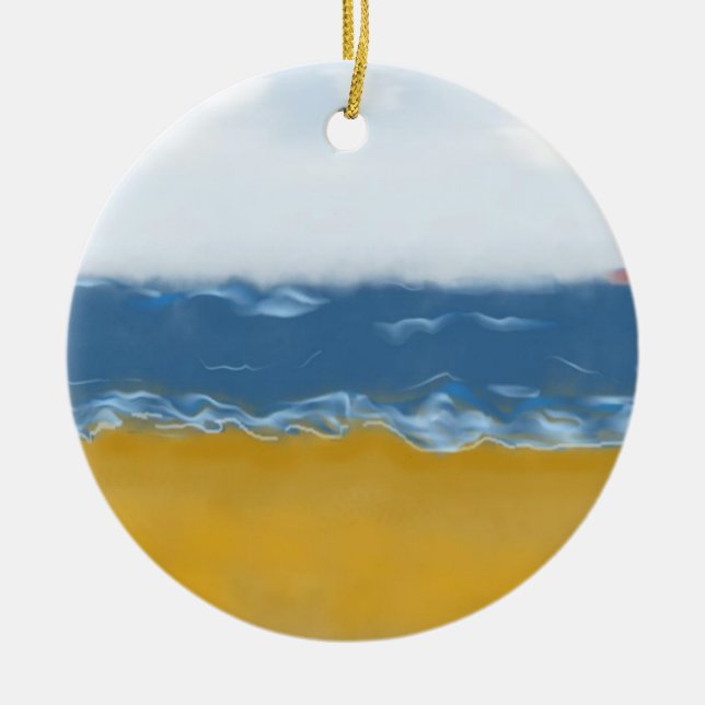 Painted Beach Ornament (Front)