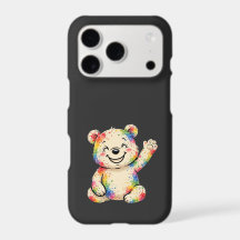 Painted bear phonecase
