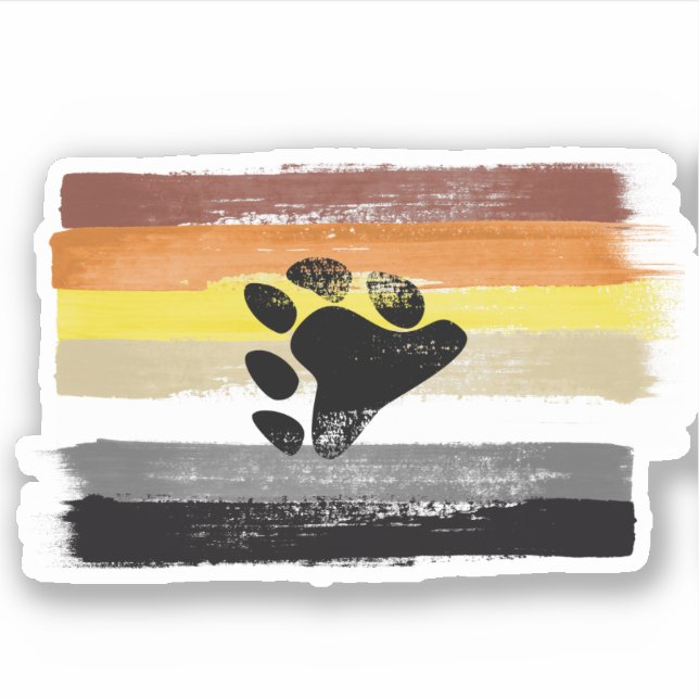 PAINTED BEAR PRIDE FLAG and SYMBOL (Front)