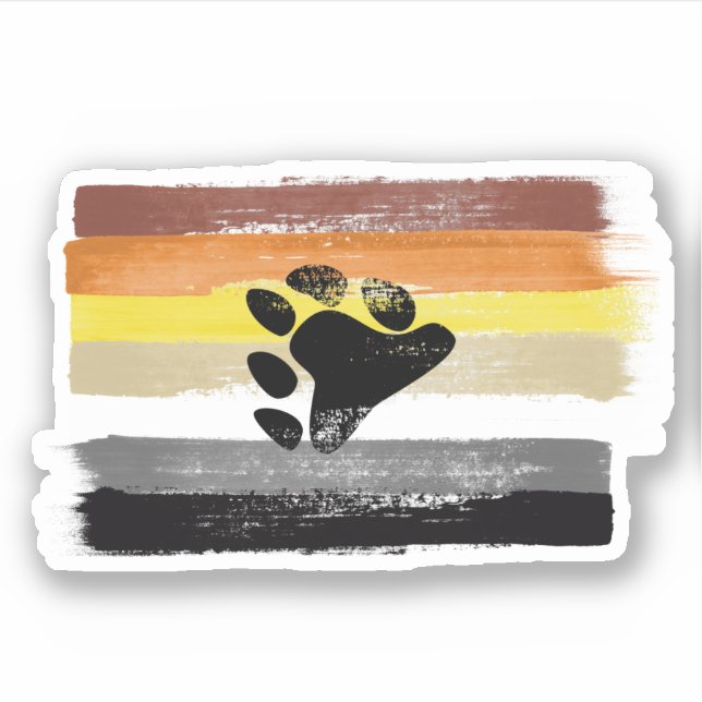 PAINTED BEAR PRIDE FLAG and SYMBOL (Front)