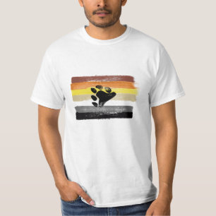 PAINTED BEAR PRIDE FLAG and SYMBOL T-Shirt