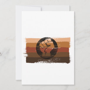PAINTED BIPOC STRIPES and FIST Holiday Card