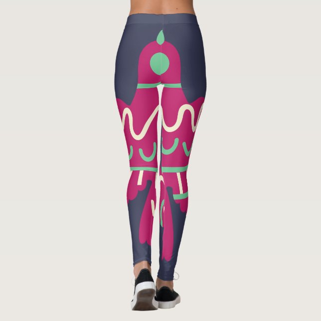 Painted Bird Leggings (Back)