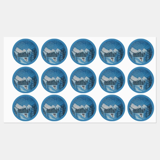 Painted Blue Winter- (Sheet)