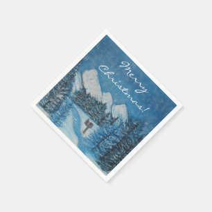 Painted Blue Winter-PAPER PARTY NAPKINS