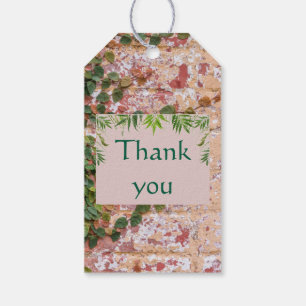 Painted Bricks Green Ivy Wedding Gift Tags