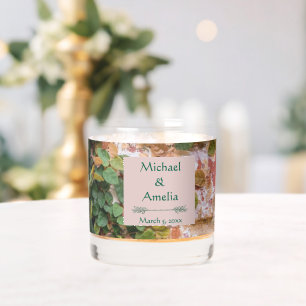 Painted Bricks Green Ivy Wedding Rocks Glass