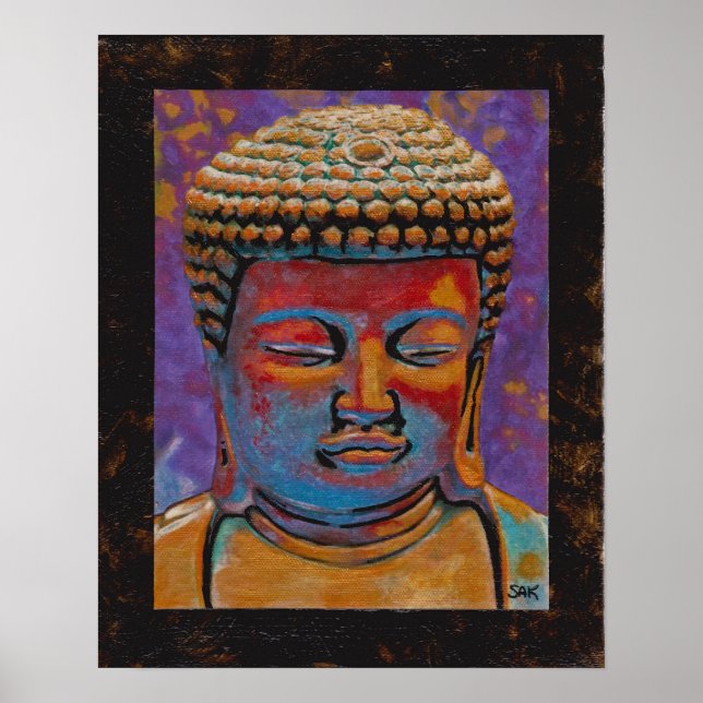 Painted Buddha, Framed Poster (Front)