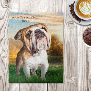 Painted Bulldog Pet Animal Puzzle