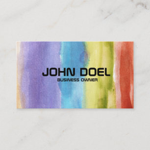 painted business card
