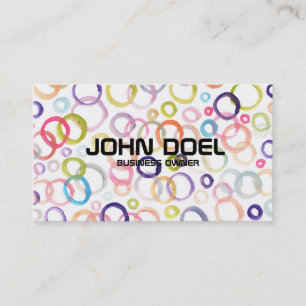 painted business card