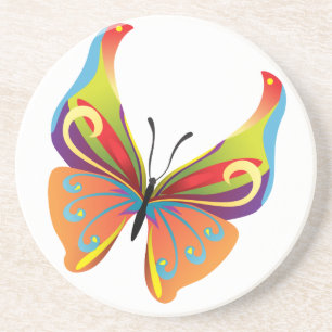 Painted Butterfly Coaster