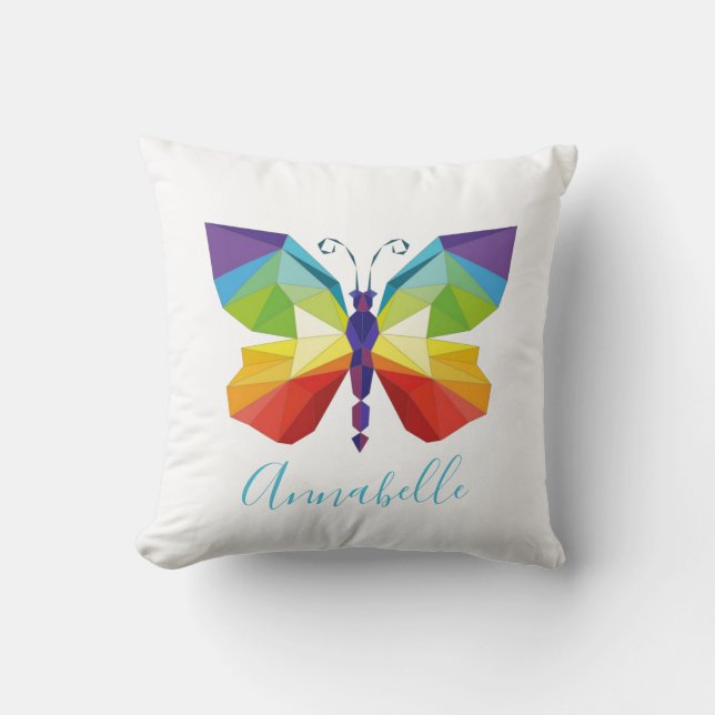 Painted Butterfly, personalised Cushion (Front)
