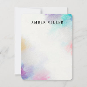 Painted Canvas Card