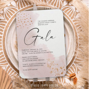 Painted Canvas Gala Invitation