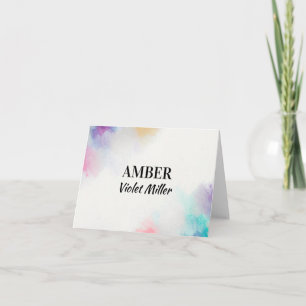 Painted Canvas Note Card