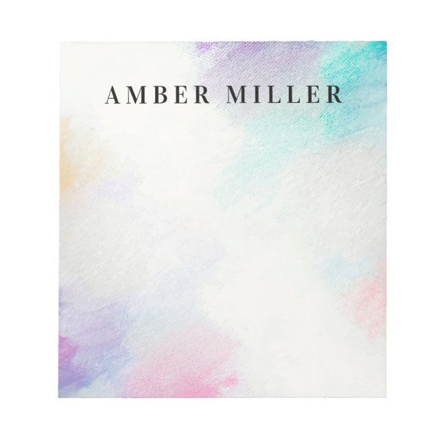 Painted Canvas Notepad (Front)