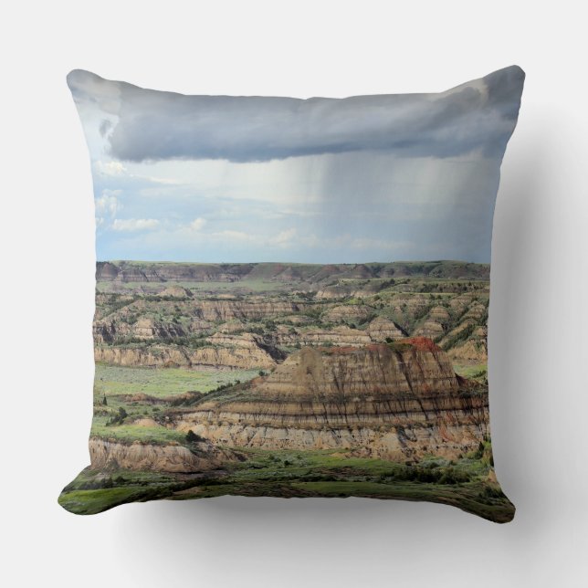 Painted Canyon in the Badlands of North Dakota Cushion (Front)