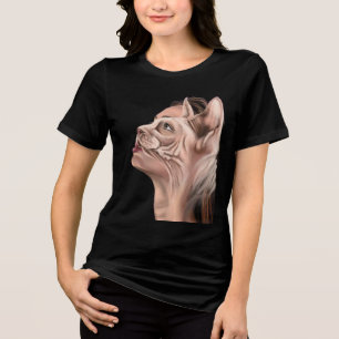 Painted Cat Woman Tri-Blend Shirt