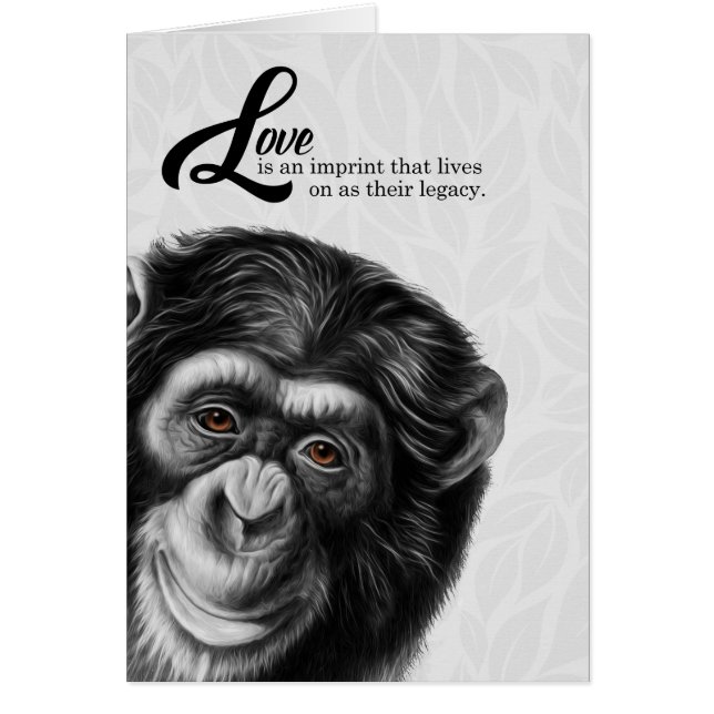 Painted Chimpanzee Love is Their Legacy (Front)
