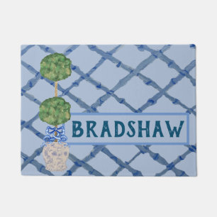 Painted Chinoiserie Ginger Jars Jar Doormat