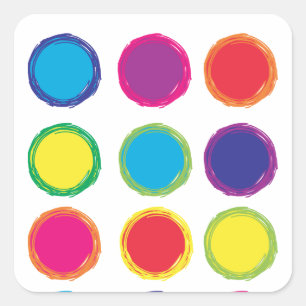 Painted Circles Sticker