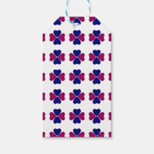 Painted Clover Hearts Gift Tags