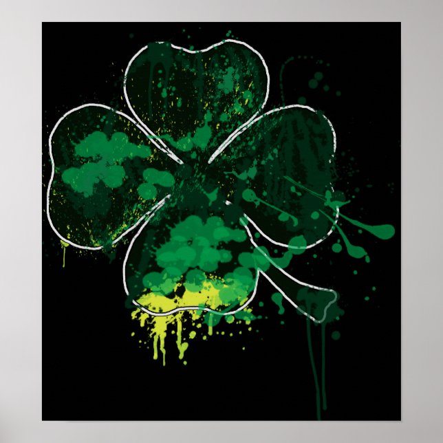 Painted Clover Poster (Front)