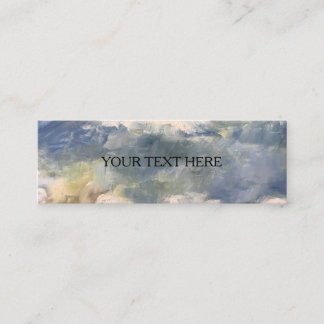 Painted colourful Clouds Mini Tags Business Cards
