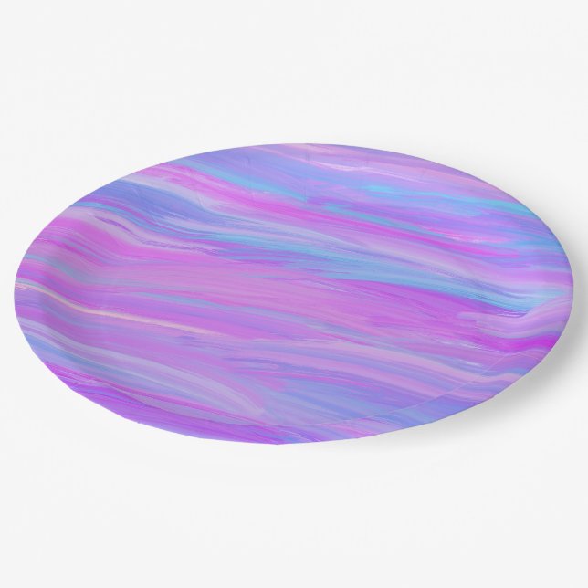 Painted Colours Paper Plate (Angled)