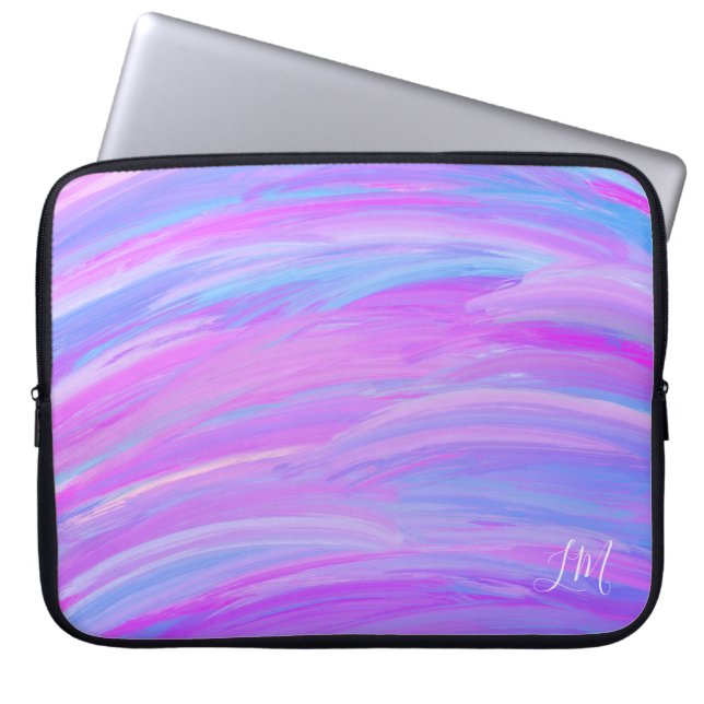 Painted Colours Personalised Electronics Bag (Front)