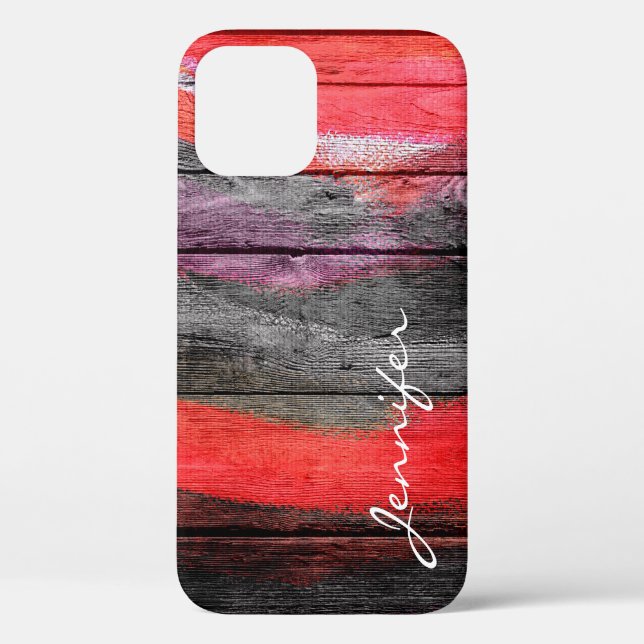 Painted Colours Wood Look #10 Case-Mate iPhone Case (Back)
