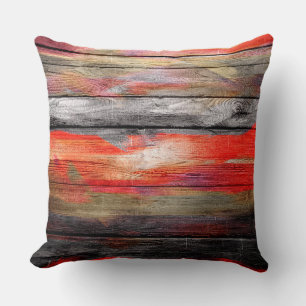 Painted Colours Wood Look #6 Cushion