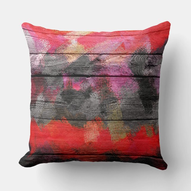 Painted Colours Wood Look #8 Cushion (Front)