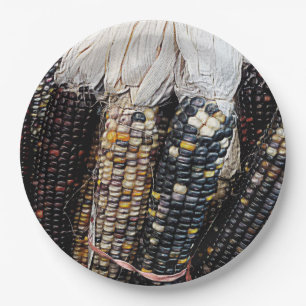 Painted Corn Paper Plate