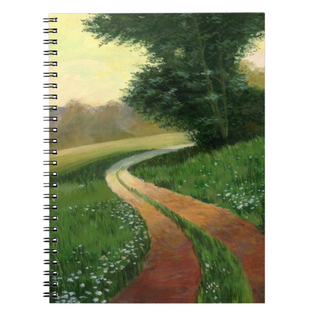Painted Country Dirt Road Notebook (Front)