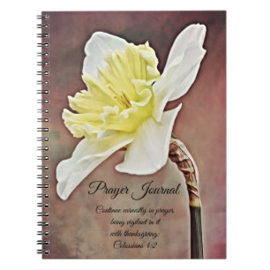 Painted Daffodil Prayer Journal Colossians 4:2
