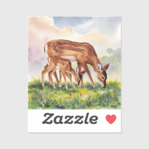 Painted Deer Mom and Baby