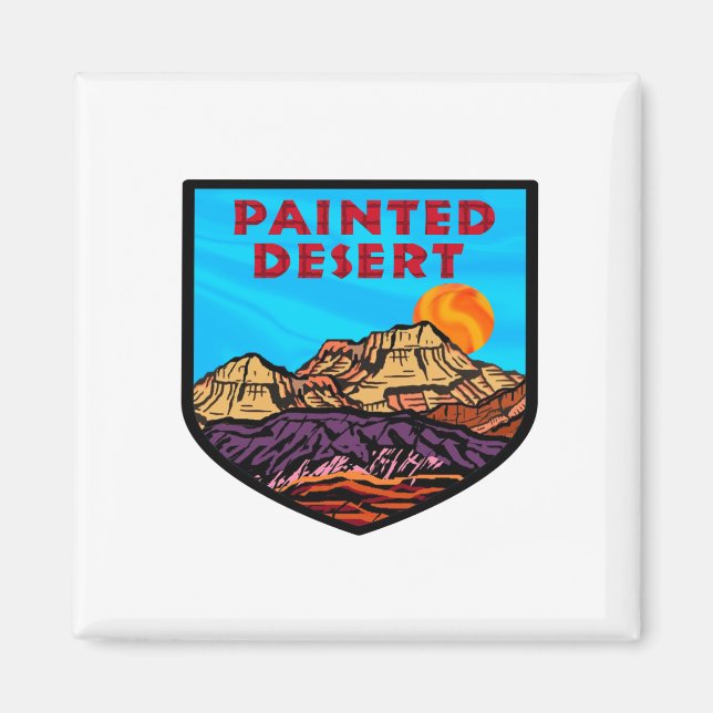 Painted desert amazement magnet (Front)