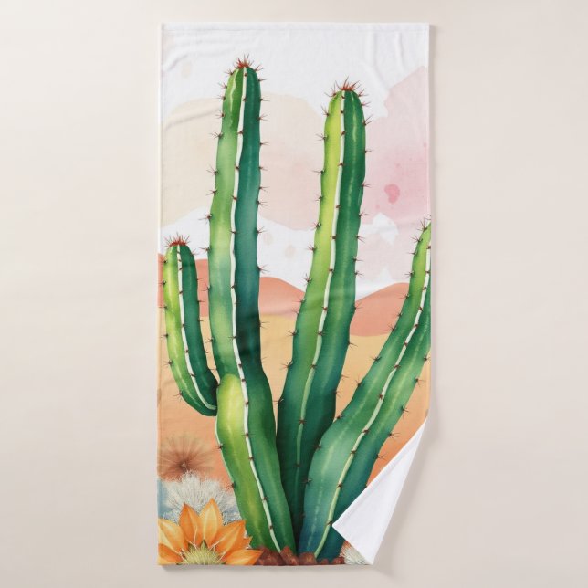 Painted Desert Blooms Bath Towel Set (Bath Towel)